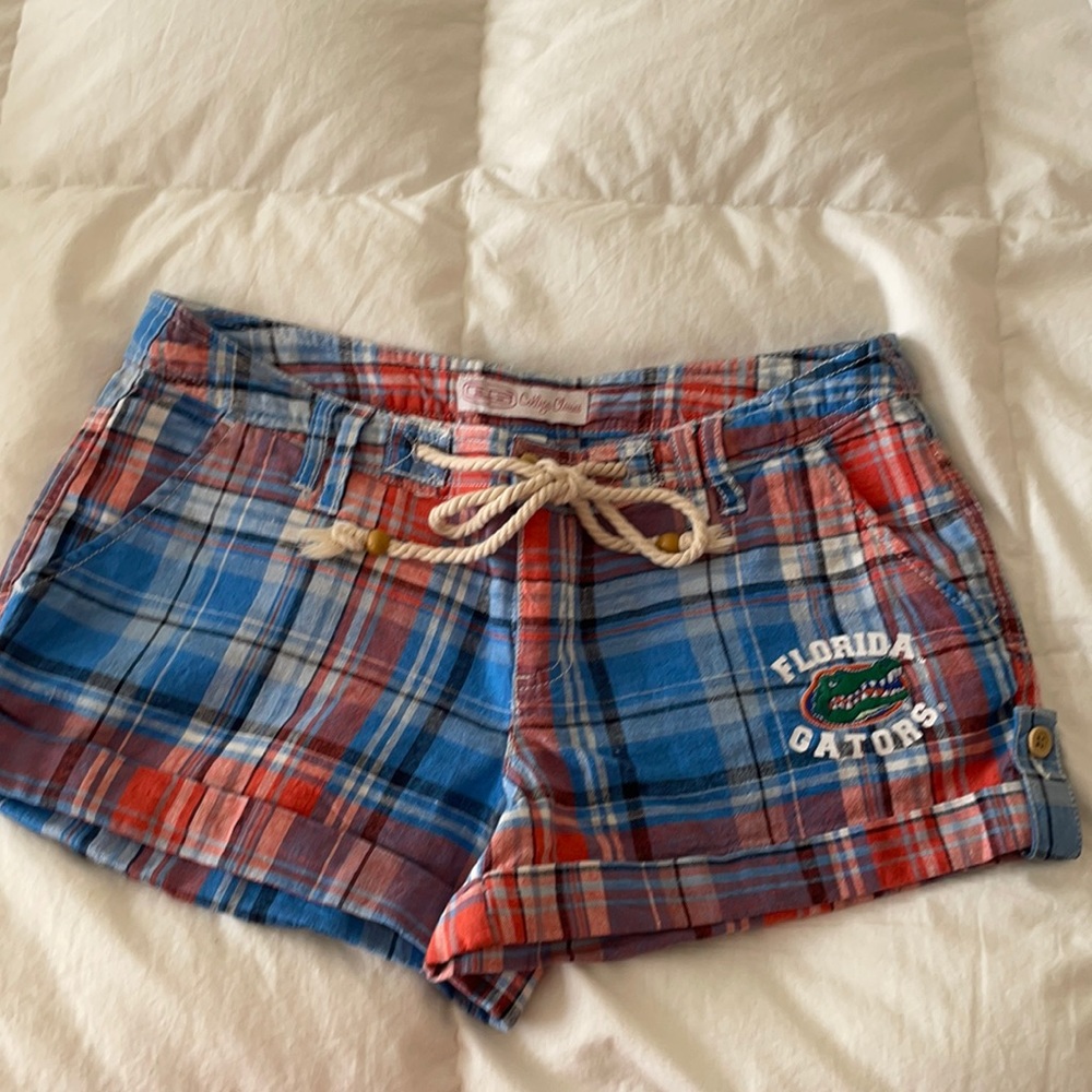 University of Florida Gators plaid shorts